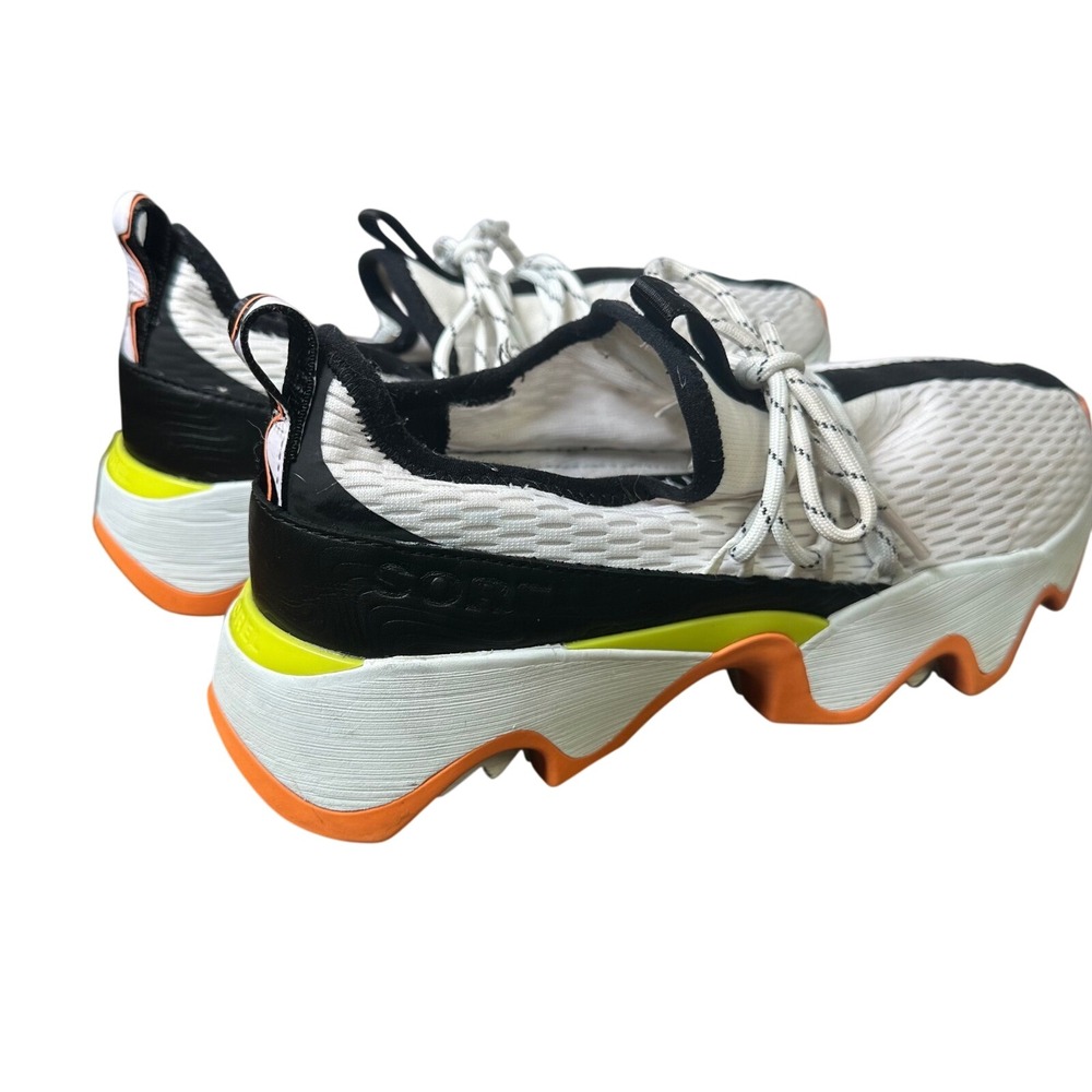 Sorel Kinetic Impact Lace White Black Orange Sneakers Womens Size 9.5 NL4952-125 - Picture 8 of 8
